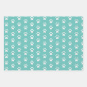 クリスマスの子犬、キャロル猫と足 ラッピングペーパーシート (正面3)