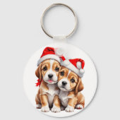 クリスマスの子犬 キーホルダー (裏面)