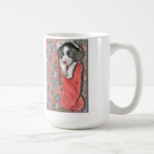クリスマスの子犬 コーヒーマグカップ