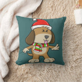 クリスマスの子犬"シモン"枕 クッション (ブランケット)