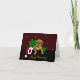 クリスマスの子犬 シーズンカード