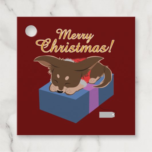 クリスマスの子犬 フェイバータグ (正面)