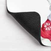 クリスマスの子犬 マウスパッド (コーナー)