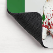 クリスマスの子犬 マウスパッド (コーナー)