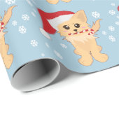 クリスマスの子犬 ラッピングペーパー (ロールコーナー)