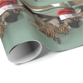 クリスマスの子犬 ラッピングペーパー (ロールコーナー)