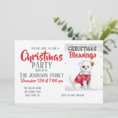 クリスマスの子犬 招待状 (スタンド正面)