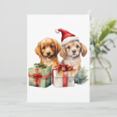 クリスマスの子犬 招待状 (スタンド正面)