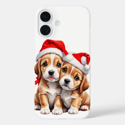 クリスマスの子犬 Case-Mate iPhoneケース (裏面)