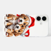 クリスマスの子犬 Case-Mate iPhoneケース (裏面 (横))