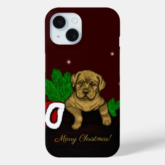 クリスマスの子犬 Case-Mate iPhoneケース (裏面)