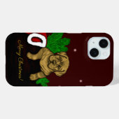 クリスマスの子犬 Case-Mate iPhoneケース (裏面 (横))