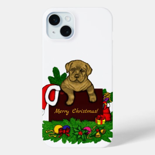 クリスマスの子犬 Case-Mate iPhoneケース (裏面)