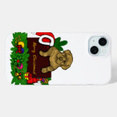 クリスマスの子犬 Case-Mate iPhoneケース (裏面 (横))