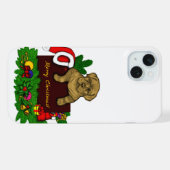 クリスマスの子犬 iPhoneケース (裏面横)