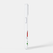 クリスマスの子犬 iPhone 15ケース (右側面)