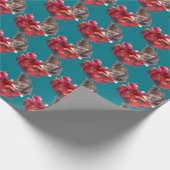 クリスマスの子猫の包装紙 ラッピングペーパー (角)