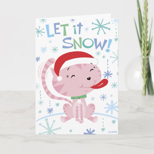 クリスマスの子猫カード シーズンカード (正面)