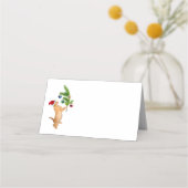 クリスマスの子猫プレイスカード プレイスカード (正面)