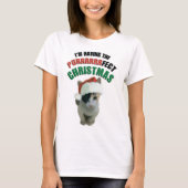 クリスマスの子猫用Tシャツ Tシャツ (正面)