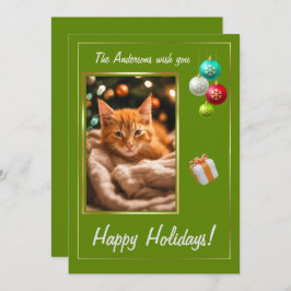 クリスマスの子猫2，ハッピーホリデー，かわいい子猫, 招待状