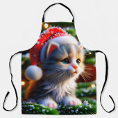 クリスマスの子猫 エプロン (正面)
