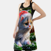 クリスマスの子猫 エプロン (インサイチュ)