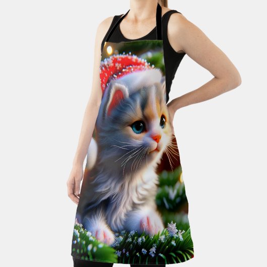 クリスマスの子猫 エプロン (インサイチュ)