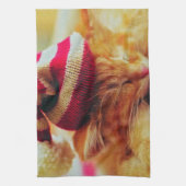 クリスマスの子猫 キッチンタオル (縦)