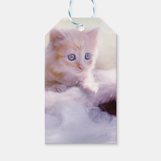 クリスマスの子猫 ギフトタグ (正面)