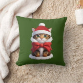 クリスマスの子猫 クッション (ブランケット)