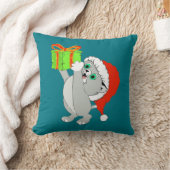 クリスマスの子猫 クッション (ブランケット)
