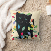 クリスマスの子猫 クッション (ブランケット)