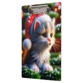クリスマスの子猫 クリップボード (左)