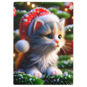 クリスマスの子猫 クリップボード (裏面)