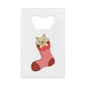 クリスマスの子猫 クレジットカード栓抜き (裏面)