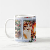 クリスマスの子猫 コーヒーマグカップ (左)