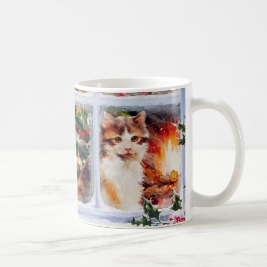クリスマスの子猫 コーヒーマグカップ (右)