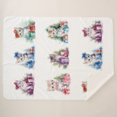 クリスマスの子猫 シェルパブランケット (正面(横))