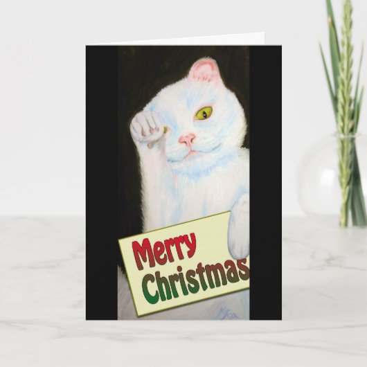クリスマスの子猫 シーズンカード (正面)