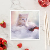 クリスマスの子猫 スタンダードランチョンナプキン (インサイチュ)