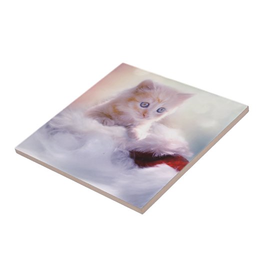 クリスマスの子猫 タイル (側面)