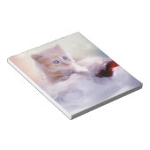 クリスマスの子猫 ノートパッド (アングル)