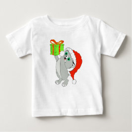 クリスマスの子猫 ベビーTシャツ