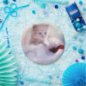 クリスマスの子猫 ペーパープレート (パーティー)