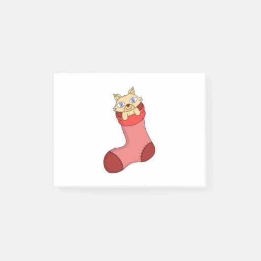 クリスマスの子猫 ポストイット (正面)
