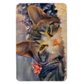 クリスマスの子猫 マグネット (縦)