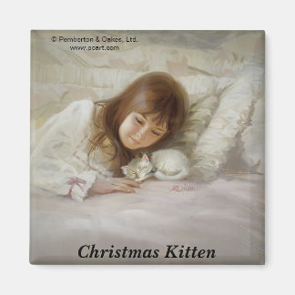 クリスマスの子猫 マグネット