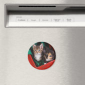 クリスマスの子猫 マグネット (インサイチュ (食洗機))
