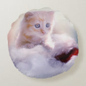 クリスマスの子猫 ラウンドクッション (裏面)